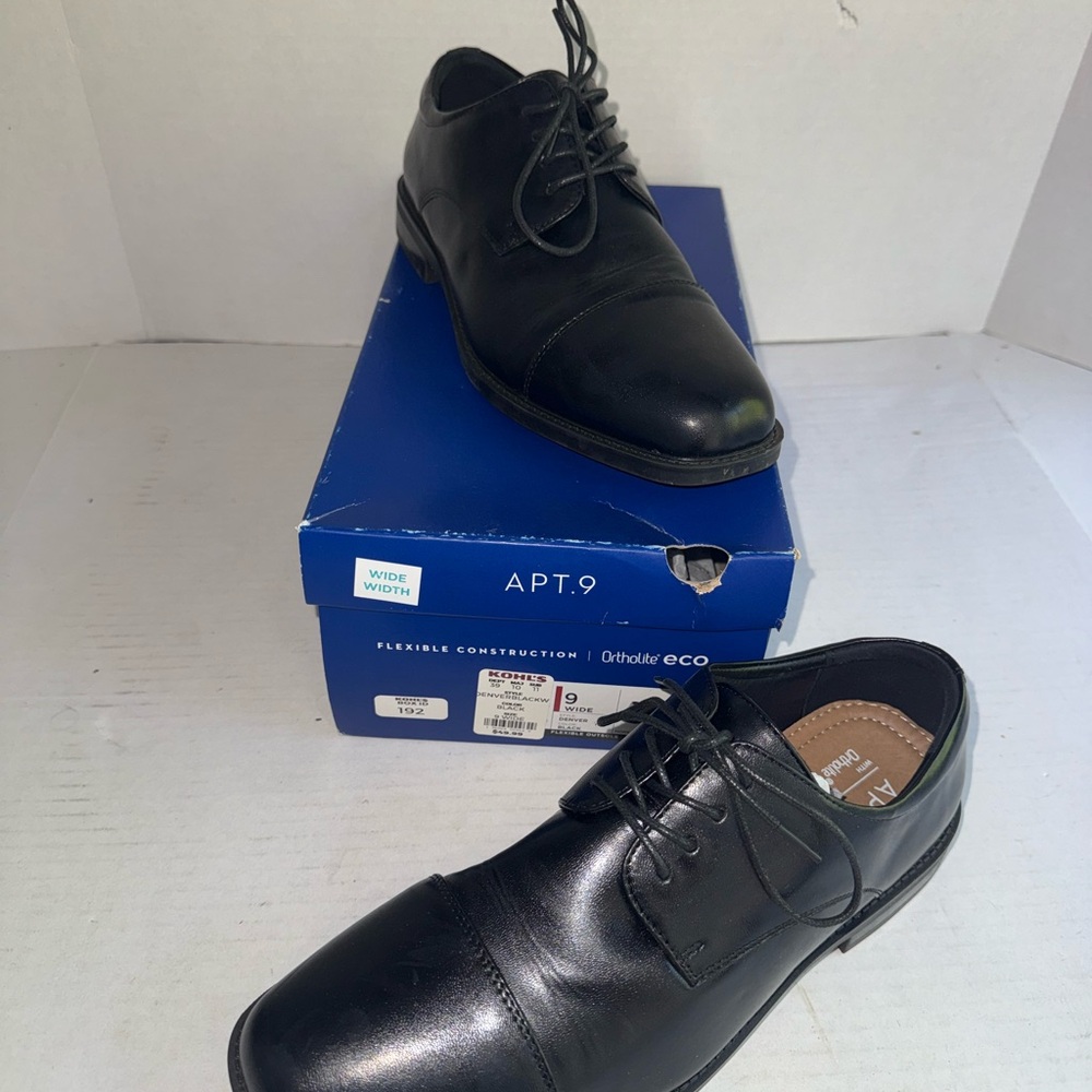 Apt. 9 Men's Classic Black Oxfords